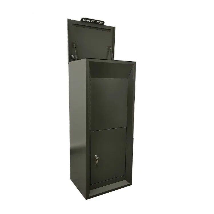 Outdoor Waterproof Wall Mounted  Free Standing Security Parcel Box For Mail With Key Lock