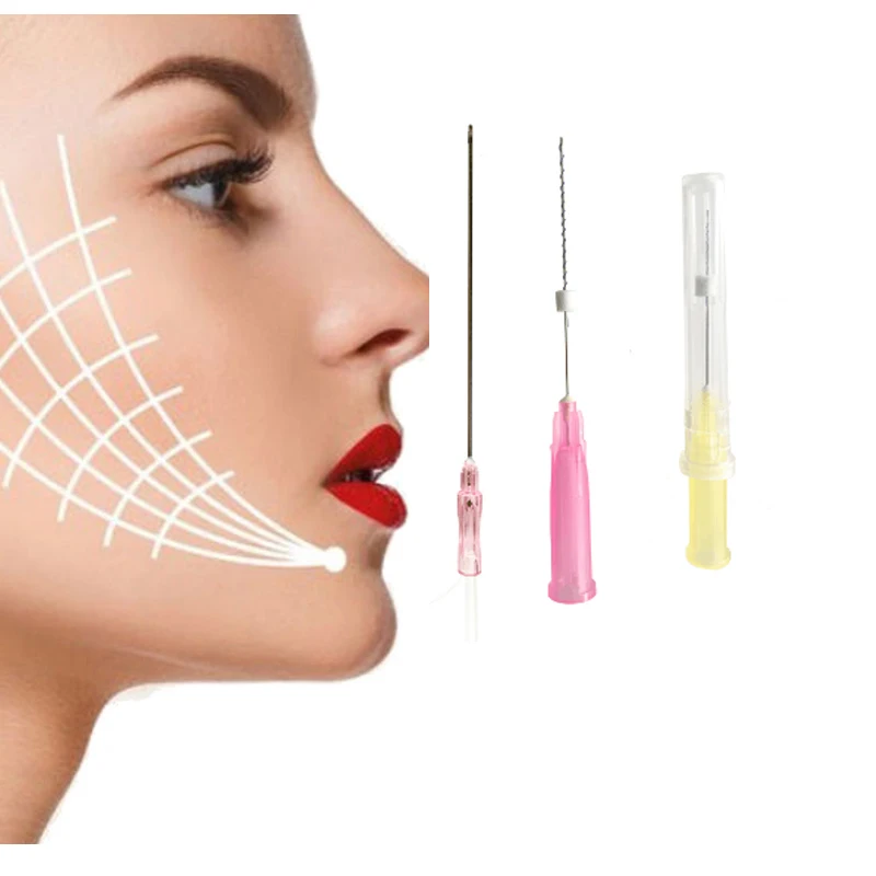 Cog 3d thread pdo suture thread 21G 60mm  surgical suture needle with thread