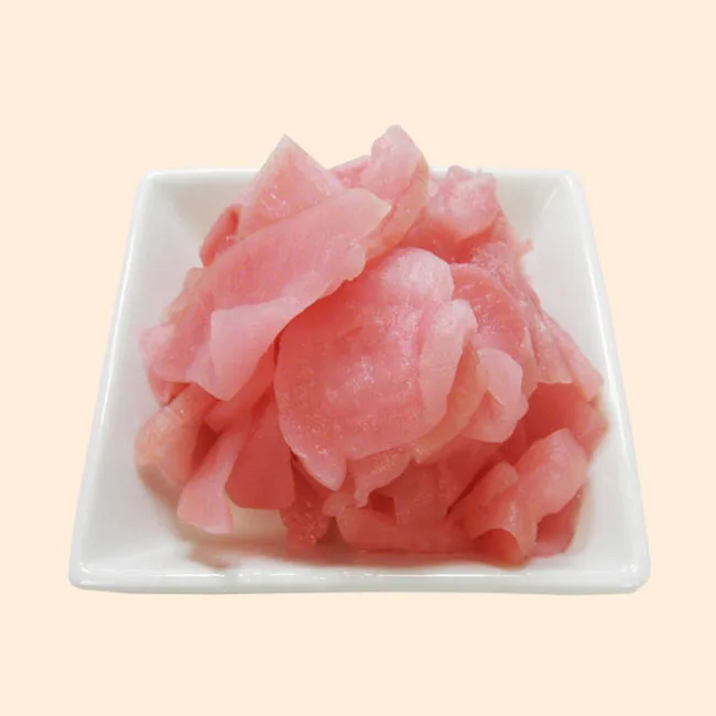 Wholesale Bulk Pickled Pink Sushi Ginger Pink Sushi Ginger