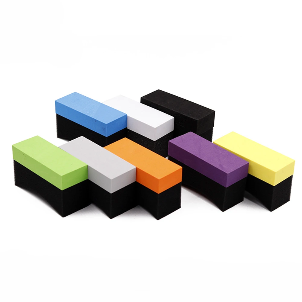 Tire Contour Dressing Applicator Pads Polishing Sponge Wax Buffing Pads Tire Shine Applicator Pads Logo Printing