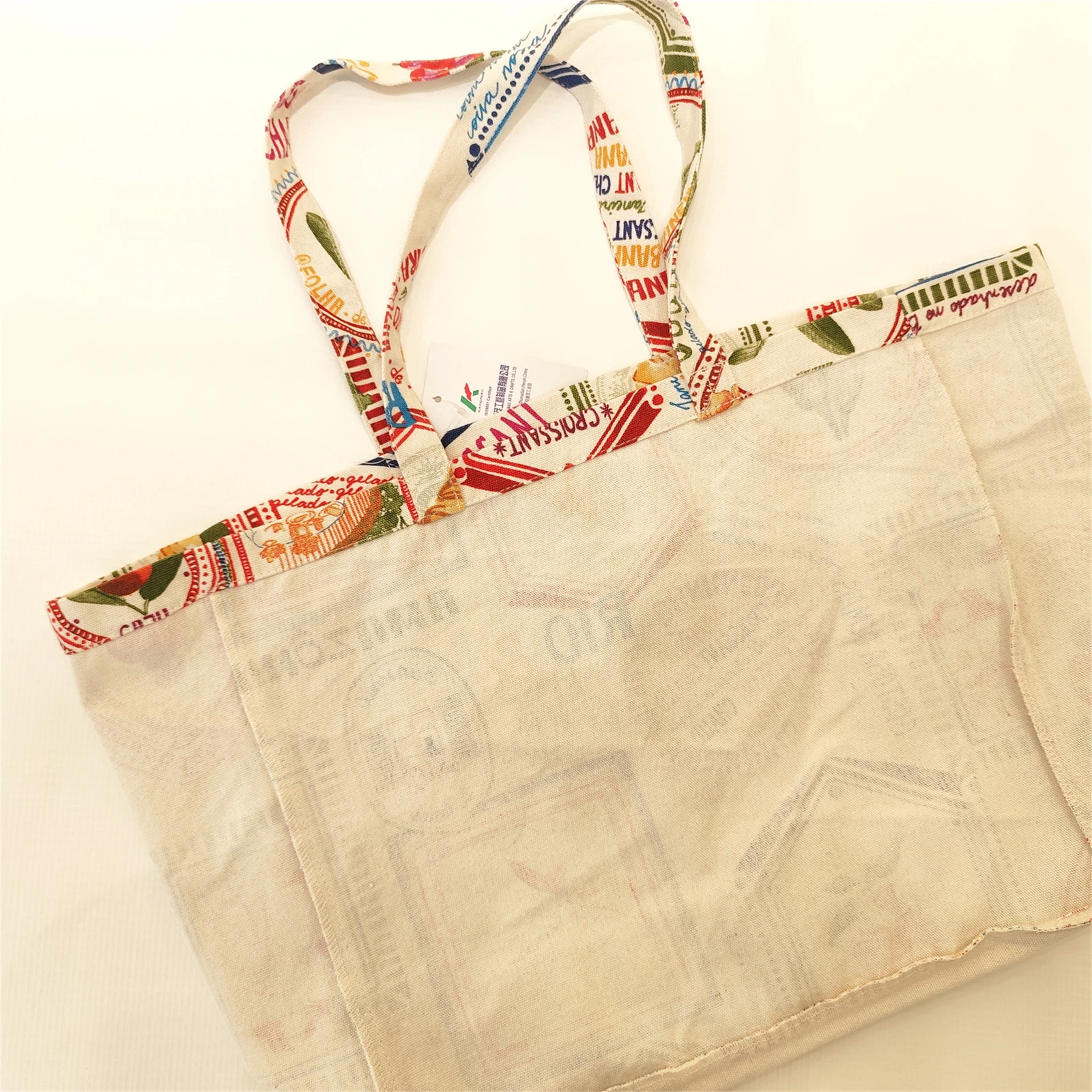 Fashion Large Capacity Hobo Bag Eco-friendly Canvas Shoulder Bag Foldable Cotton Shopping Tote Bag for Girls Sac Fourre-tout