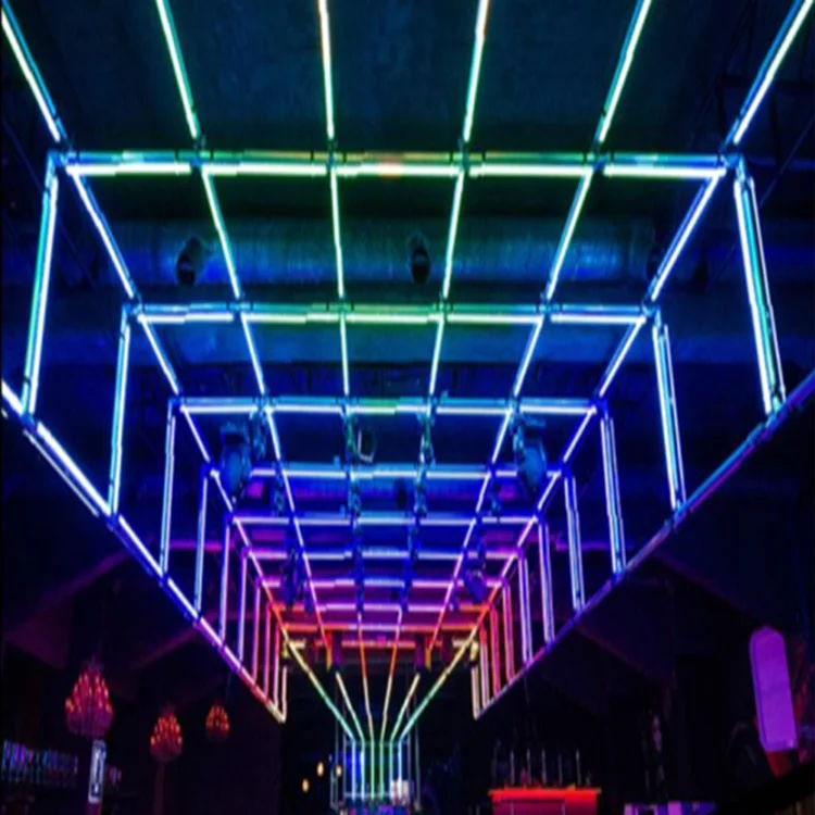 Dmx светодиодный rgb линейные светодиодные полосы света Видео пикселей