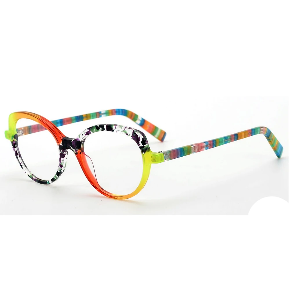 Vintage Acetate Glasses Frame Women Retro Prescription Myopia Eyeglasses Frame New Japan Luxury Brand Designer Eyewear