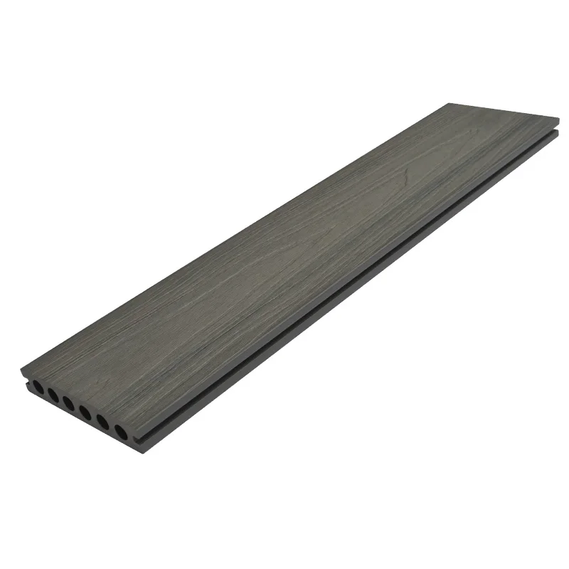Co-Extrusion Coextruded Weather Resistant  138*22.5 Mm Wood Plastic Composite Co Extrusion Deck For Outdoor
