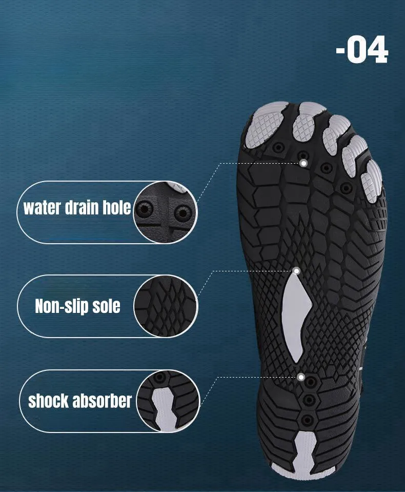 PDEP New Swimming Outdoor aqua water beach Shoes for men and women Diving Wading unisex Rafting  fitness Shoes