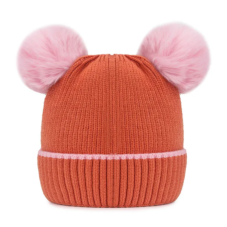 Wholesale High Quality Custom Kids Beanie Hat Manufacturers Designer Boys Girls Warm Ski Beanie Winter Hat