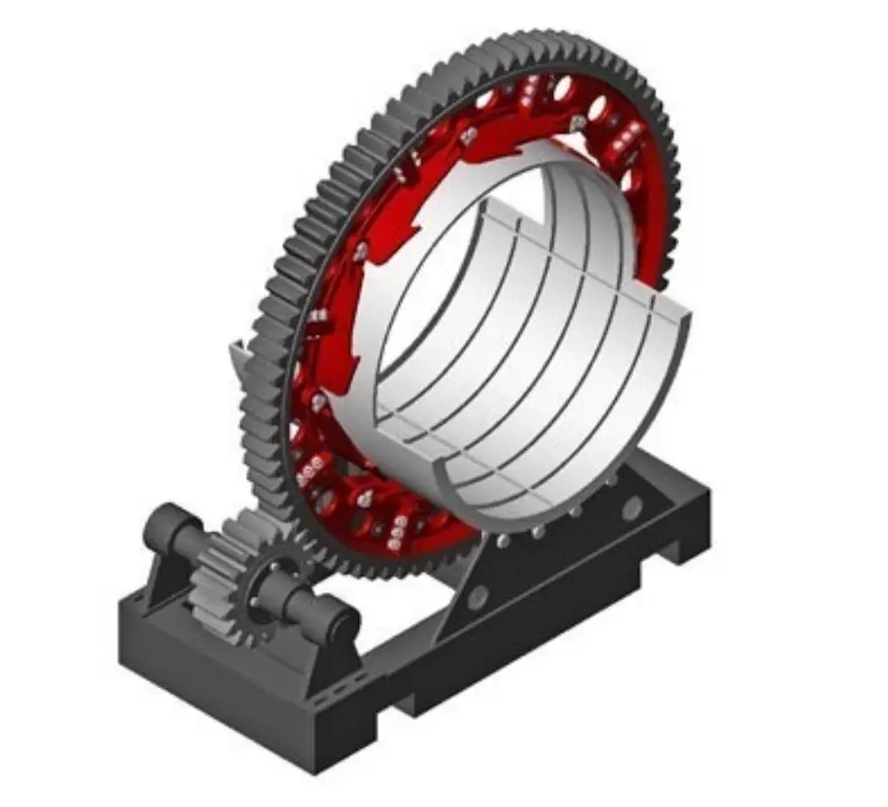 
Factory seamless gear ring rotating rotary kiln wheel 
