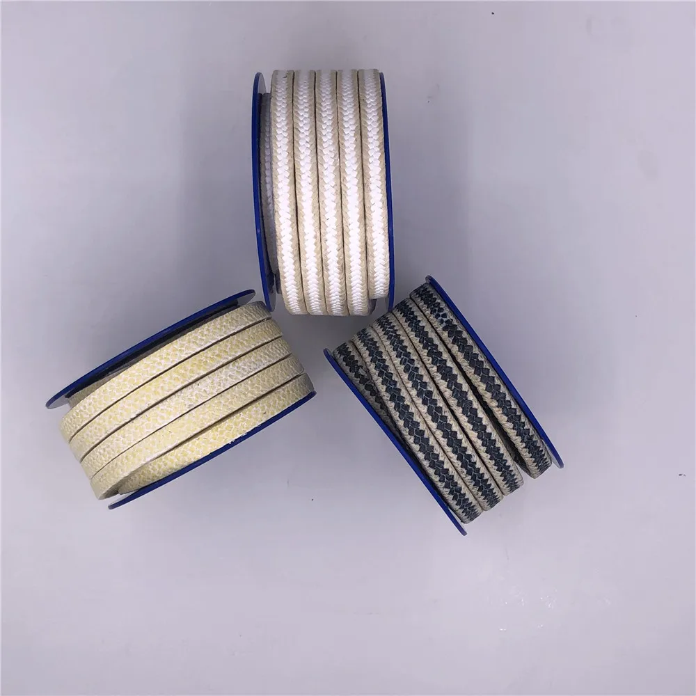 ptfe/graphite braided compression gland packing Temperature gland packing graphite 2mm gland packing 12.5*12.5 graphite