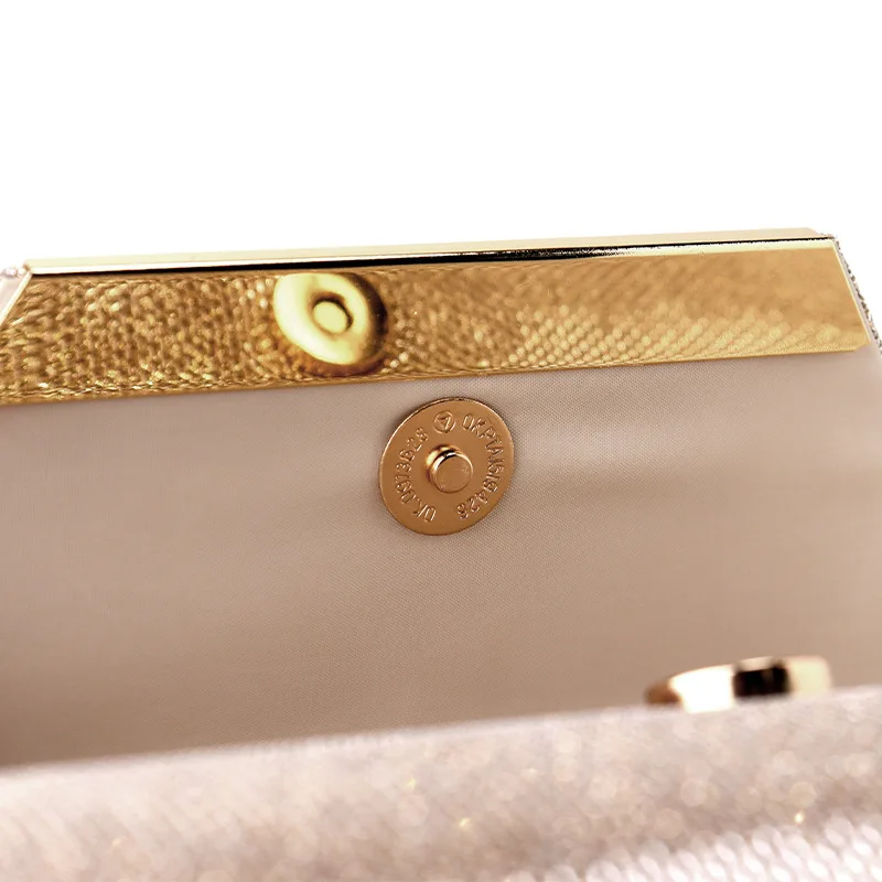 Fashion Elegant Clutch Bag New 2023 Hot Selling Chain Dinner Bag Bride Bridesmaid Lady Handbag Factory Outlet