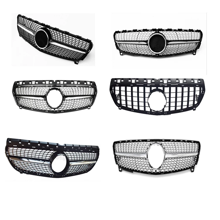 
Car exterior A-class W177 modified star-shaped high-equipped middle grid suitable for Mercedes-Benz 