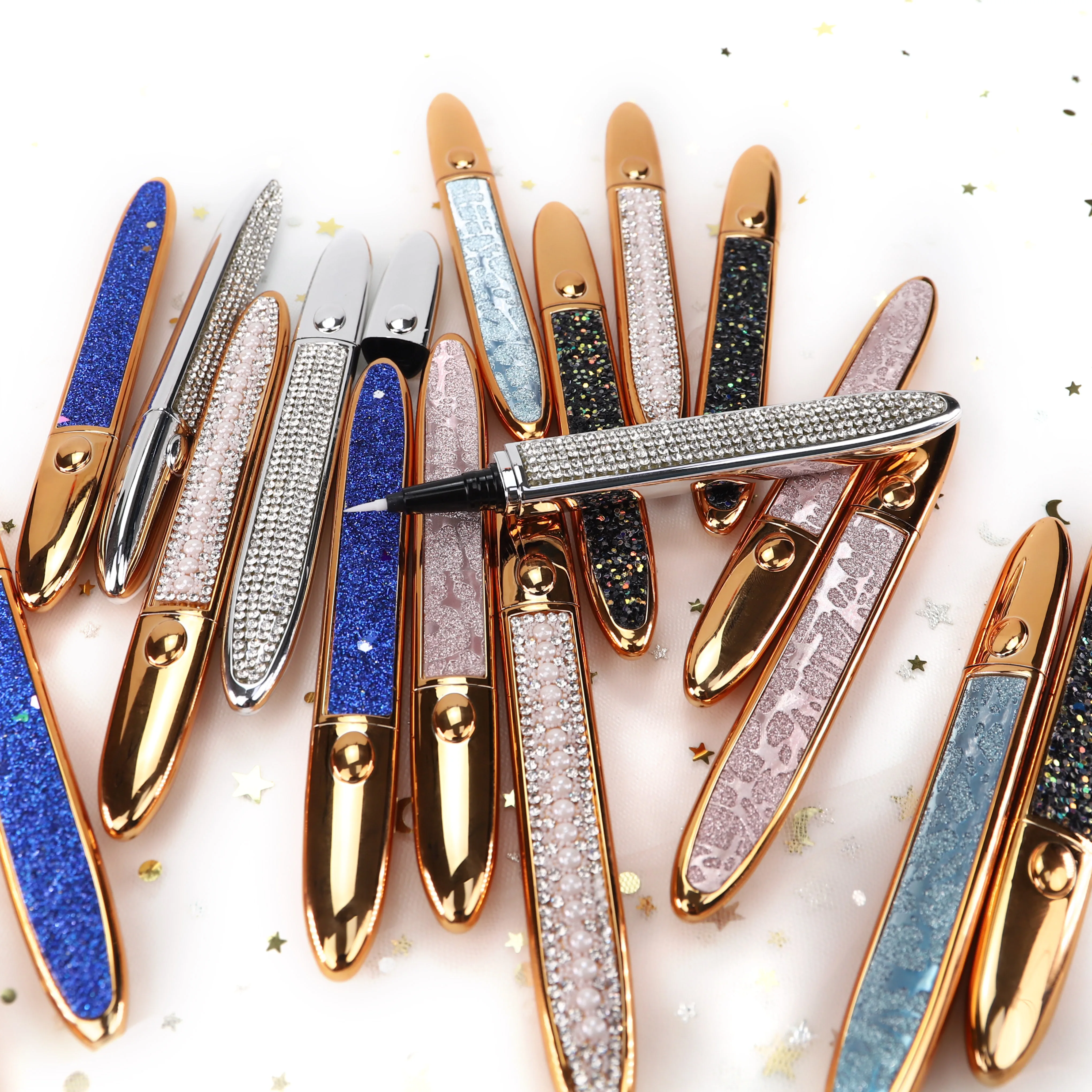 
 customized logo Minimum delivery time magic eyeliner glue pencil water activated eyeliner  