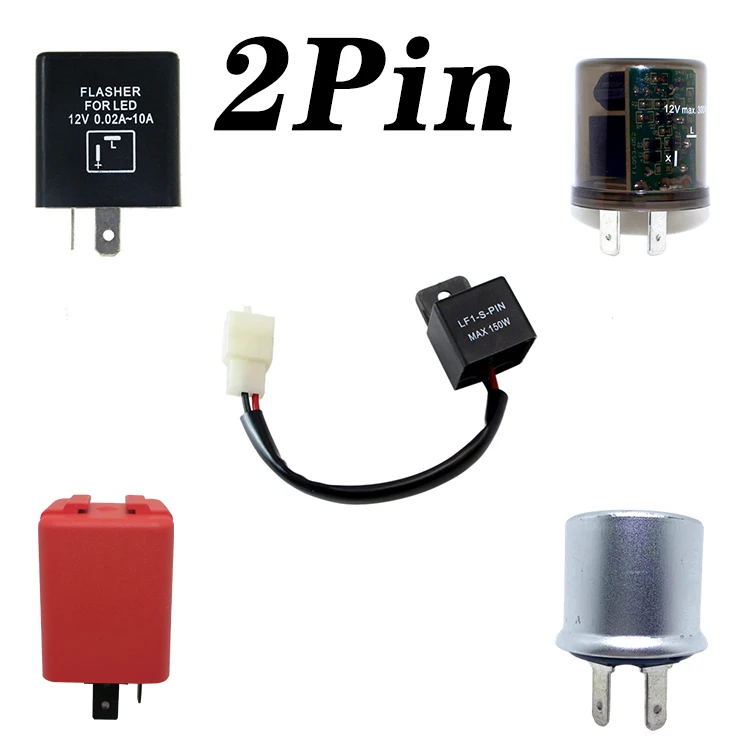 SKYEARTH Car Motorcycle 2 Pin LED Electronic Flasher for Turn Signal Indicator Blinker Light 2 pin led flasher relay wire