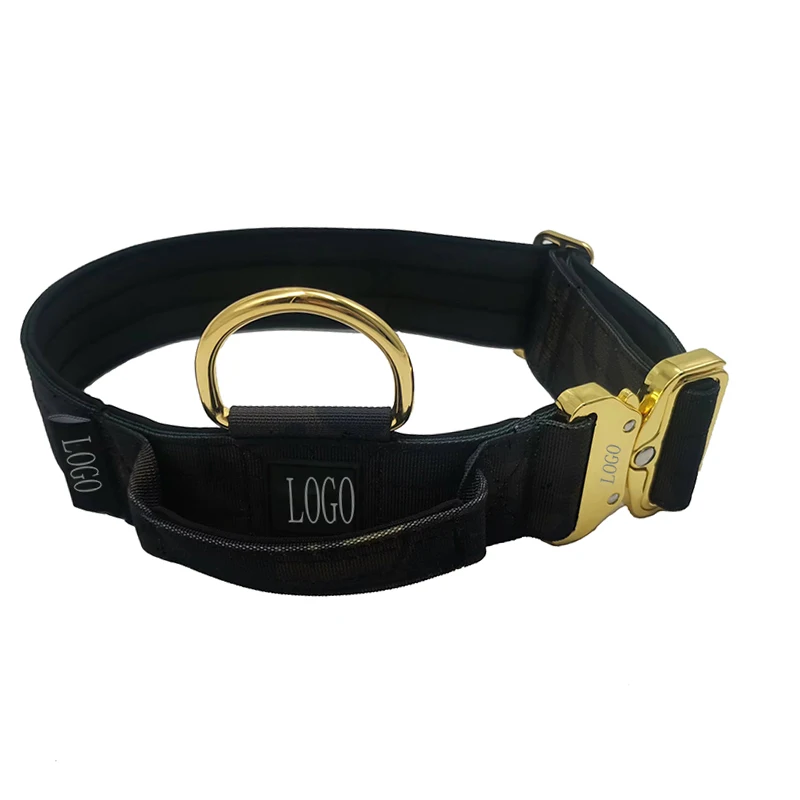 2023 Hot Selling 2 Inches Custom Colors Cobra Buckle Dog Training Neoprene Padded Nylon Dog Collars