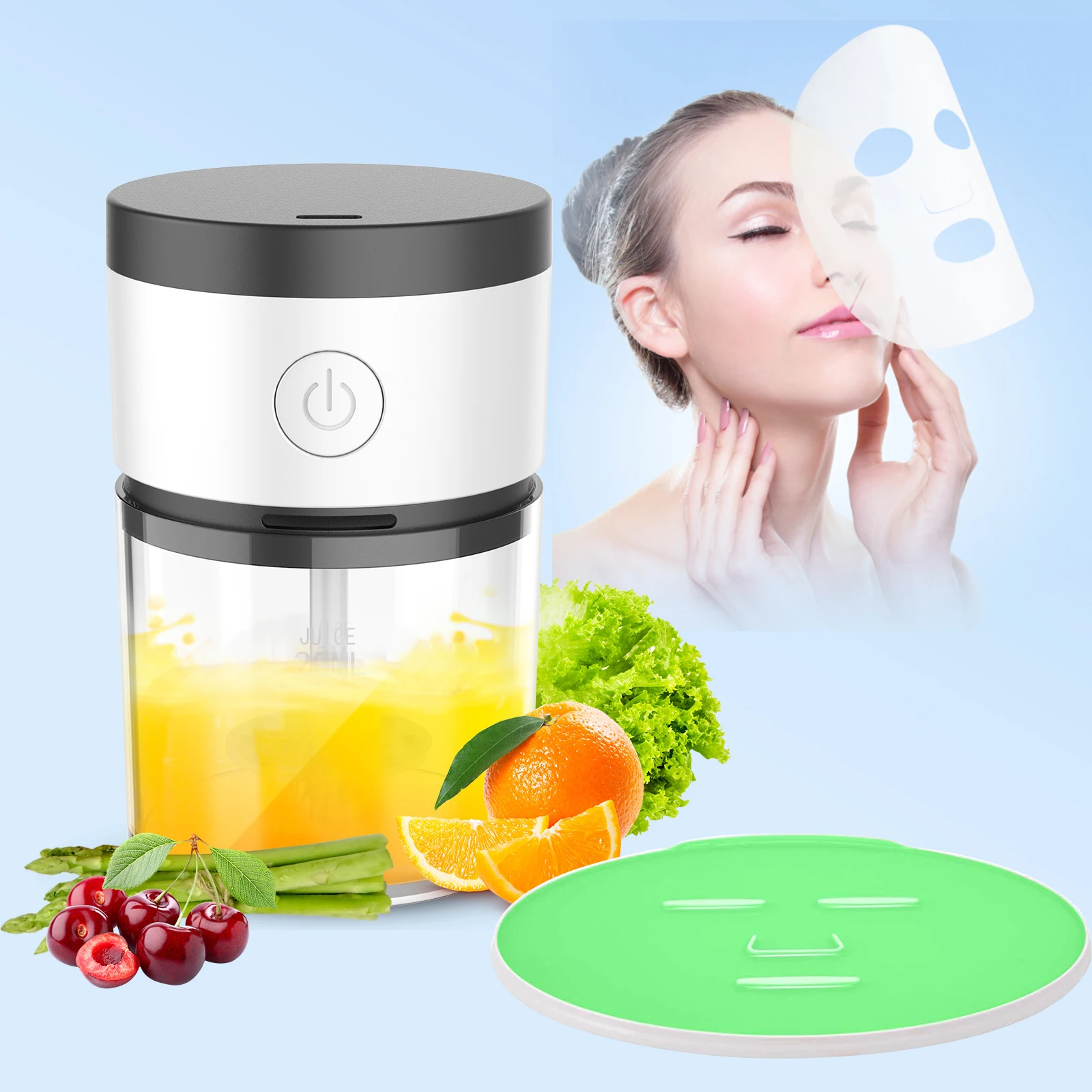 IFINE Beauty Mini Smart DIY устройство для изготовления фруктовых масок USB перезаряжаемая полностью автоматическая машина нанесения маски лица с коллагеном
