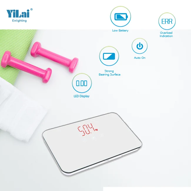 China wholesale accurate electronic weighing balance LED display digital weight body scale digital bathroom weight scale