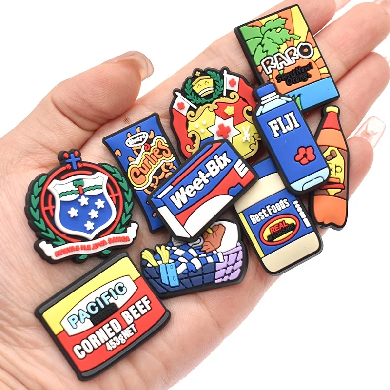 Wholesale New Ones New Zealand Shoe Charms Canned Food and Deink Croc Charm Best Foods Mayo Croc Charms PVC Free Opp Bag as Pics