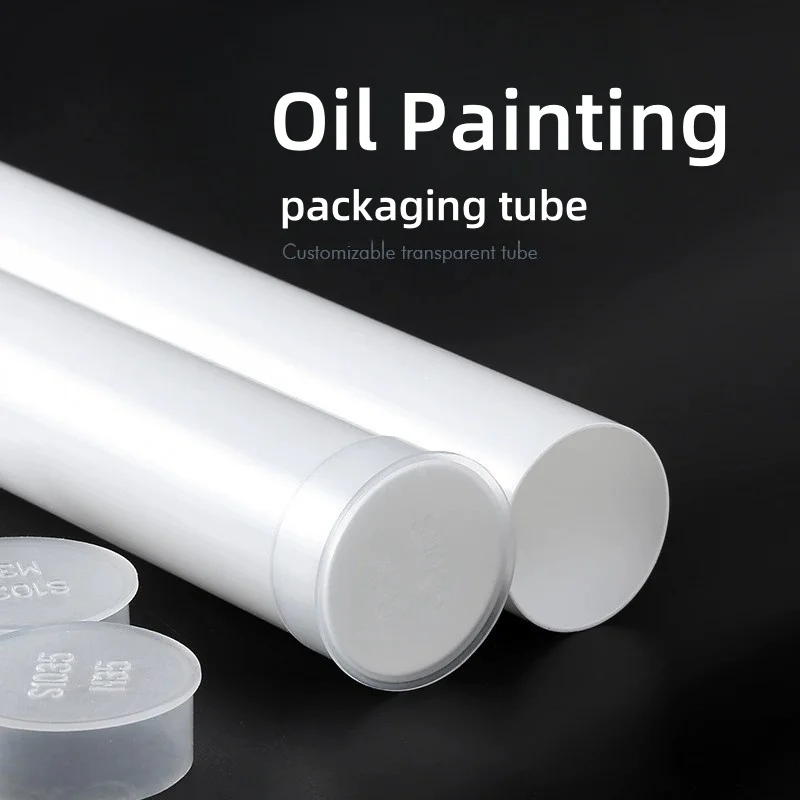 OD35mm Factory wholesale oil painting packaging tube pp plastic tube protection oil painting tube packaging
