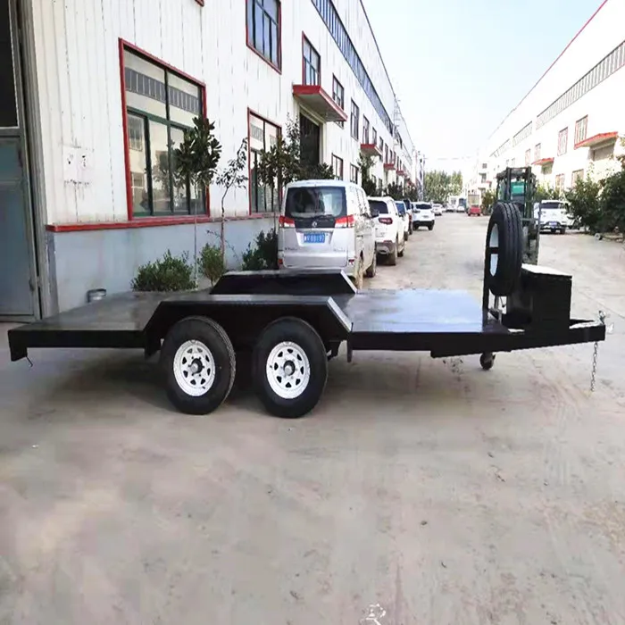 Factory Transfer Truck Trailer Flatbed Car Trailer