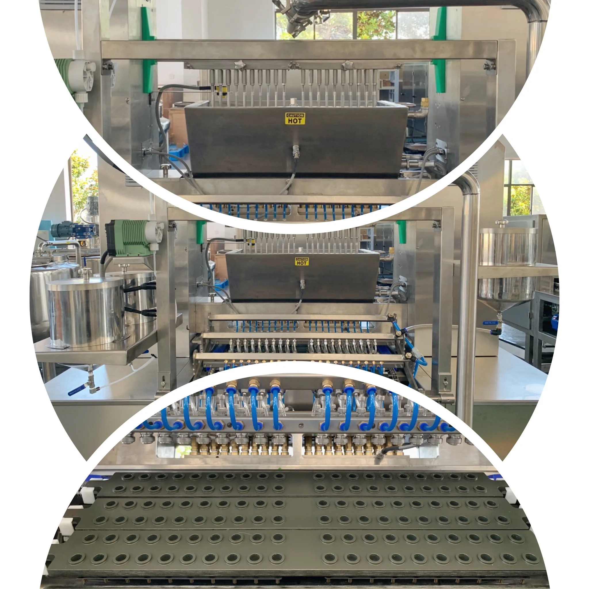 TG Machine full automatic starchless gummy candy making machine with aluminum molds for gummi balls