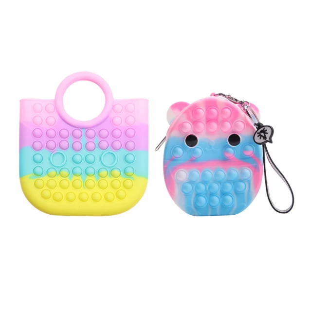 Rat exterminator Male and female primary school students decompression backpack bubble music decompression backpack