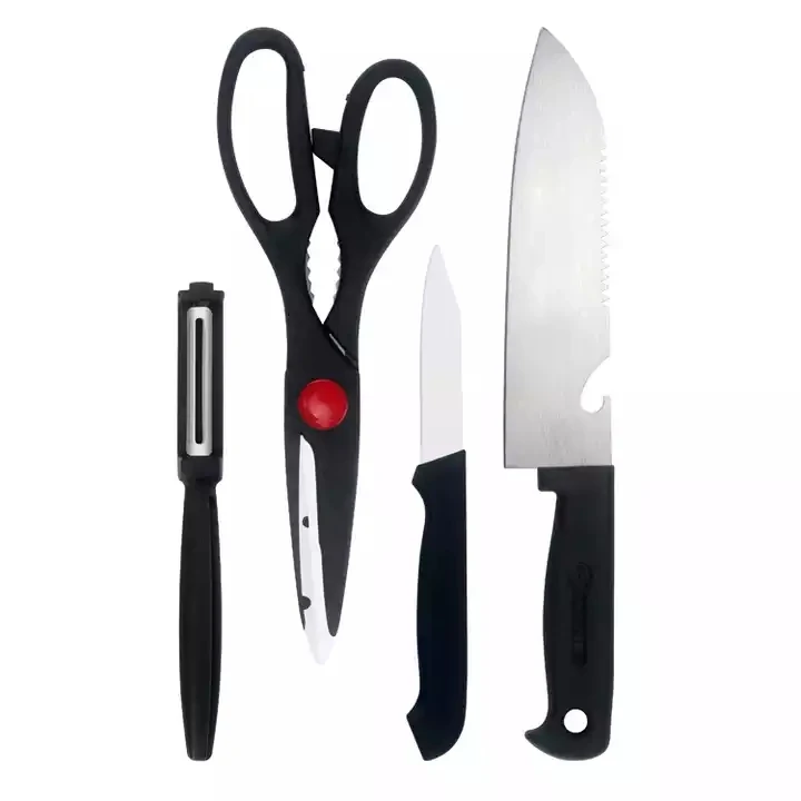 2023 Popular Wholesale Kitchen Knife Set 8-piece Business Knife Set Stainless Steel Double-sided Suction Knife Sets