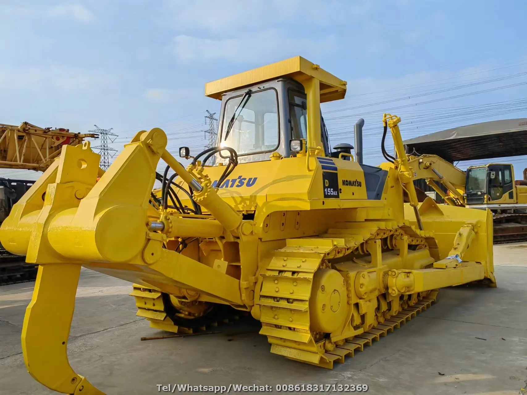 Used Komatsu D155 D155-5 Crawler Bulldozer Japan Made Komatsu D155AX U Blade Dozers