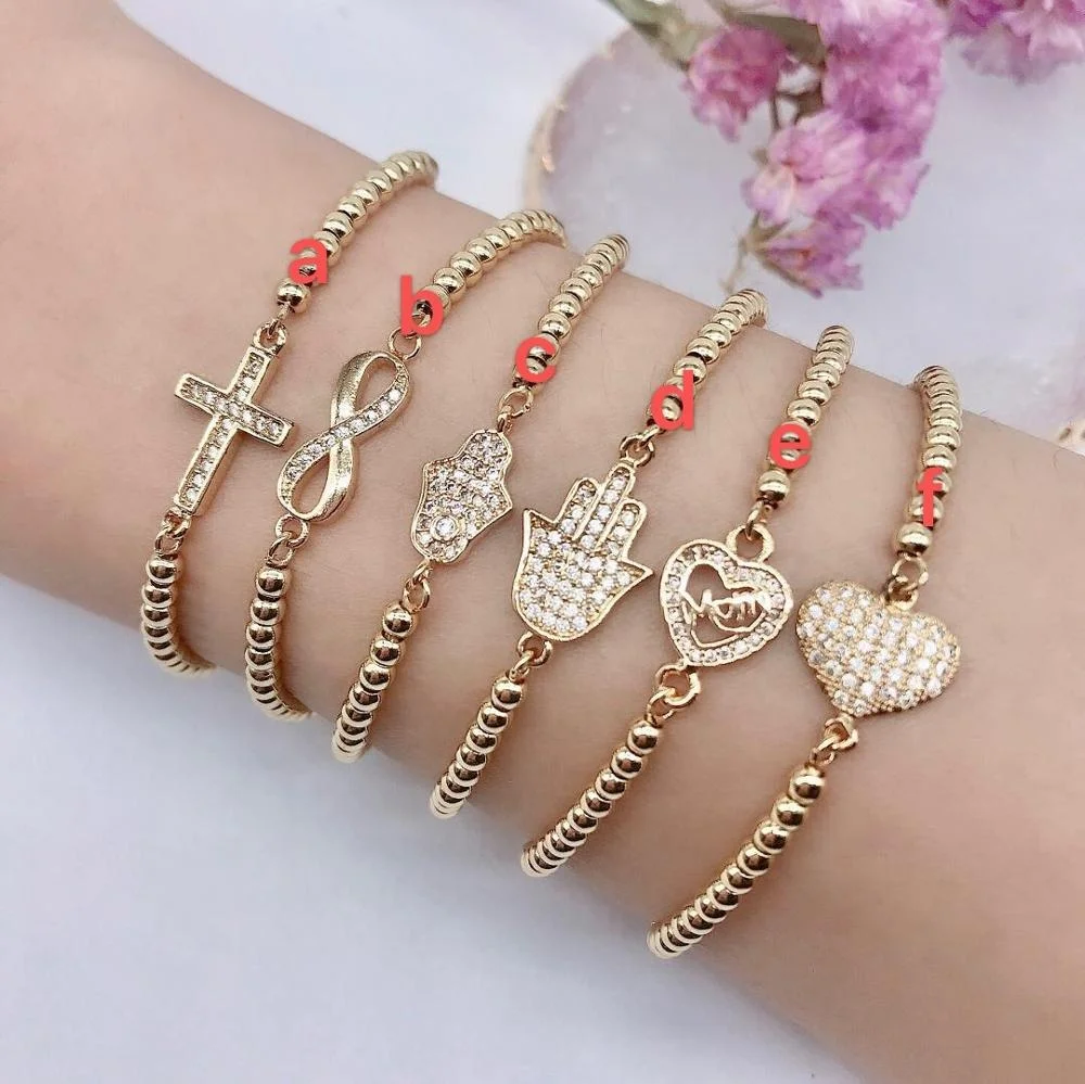 
18k gold plated jewelry colorful cz stone Pearl jewelry pendant for necklace 