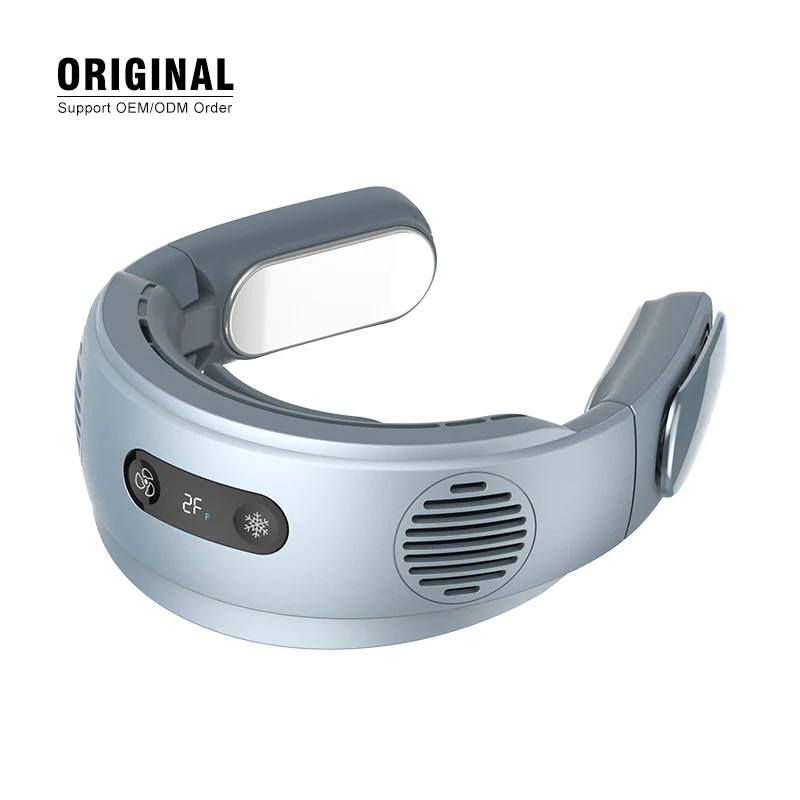 MYVOES Best Selling Personal Hands-Free Hand Free Mini Portable Fabric Camping Pack Hanging Neck Fan Dual Rechargeable Cooling