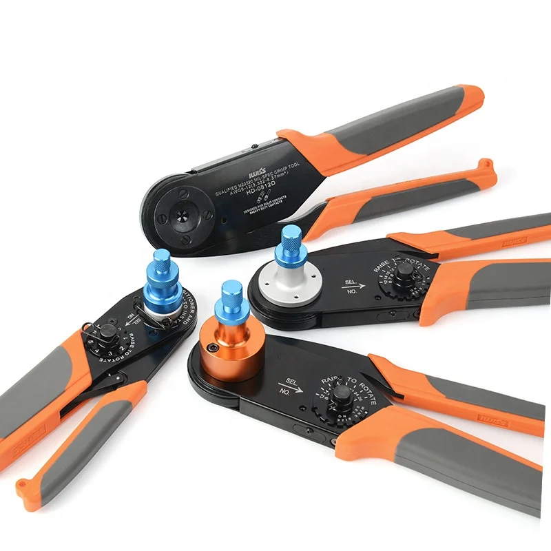 Closed Barrel Crimper 4 Way Indent 8 Impression Type for Deutsch #12  #16  #20 Solid Contacts gage with positioner