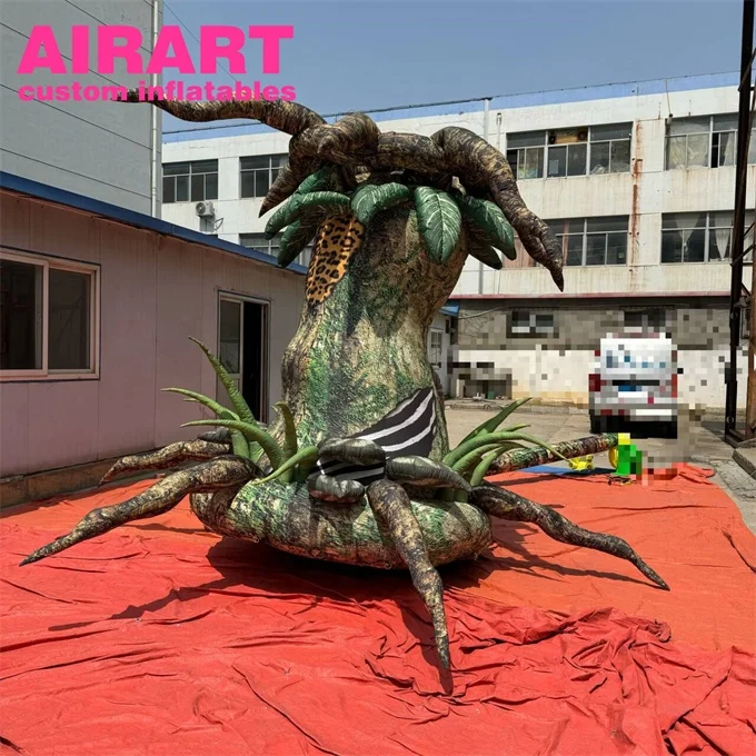 Immersive Inflatable Cartoon Divine Tree Image Giant Artificial Balloon for Halloween Forest Party Stage