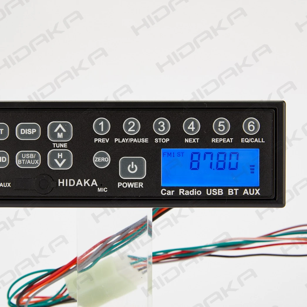 HIDAKA FM AM USB  HI-M200 Car Radios with External Antenna Jack 12 24V Excavator Radio