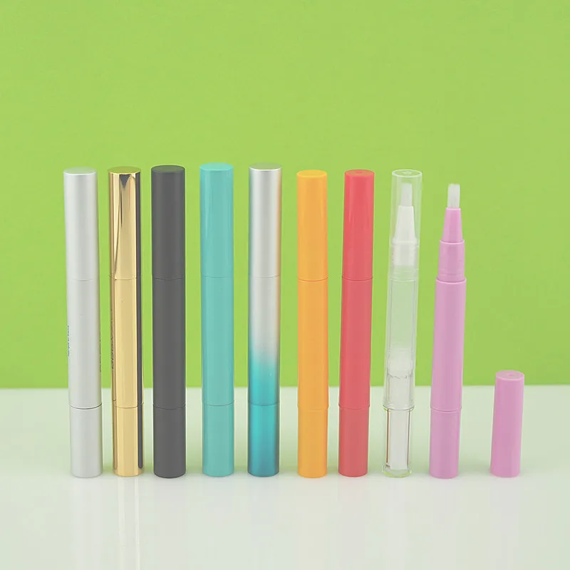 2 мл пустая алюминиевая закручивающая ручка для отбеливания зубов с щеткой