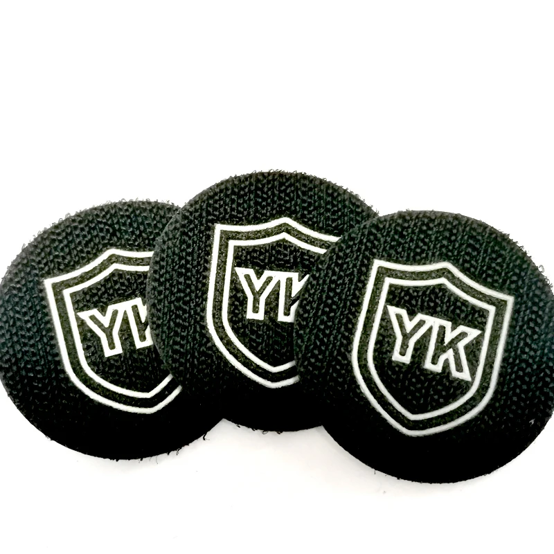 Wool Label Printed TPU Round Badge Patch 3D Rubber Patch Die-Cut Soft PVC Embossed Patch With Your Logo