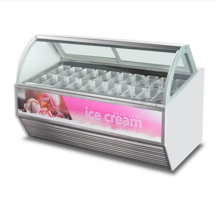 Commercial Ice cream display cabinet  quick freeze cabinet refrigeration freezer dessert fresh popsicle