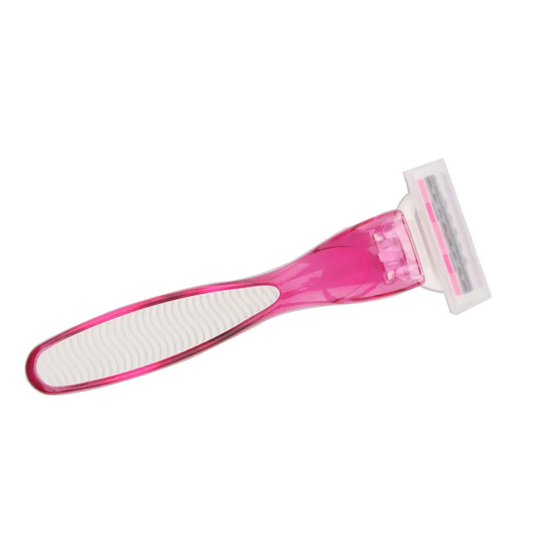 High Quality Female Plastic Handle Disposable Body Shaver 3 Blade Disposable Razor for Woman Replacement Size with Another Size