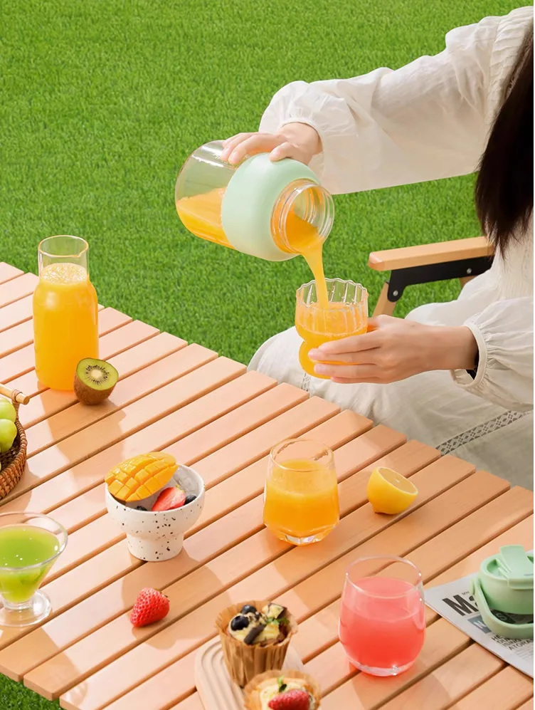Portable 1100ml Electric Juice Cup Mini Multifunctional USB Juicer Stainless Steel Blade Waterproof Outdoor Chopping