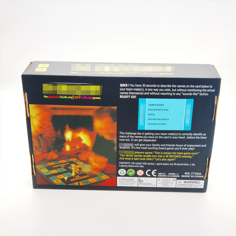 Wholesale Educational Learning Crazy 30 Seconds Puzzle Kids Board Game For Children Boys Girls Gifts