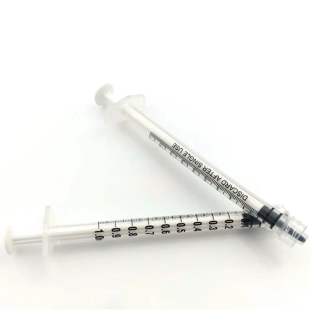1ml syringe medical disposable tuberculin vaccine plastic injection luer slip sterile transparent syringe 1cc