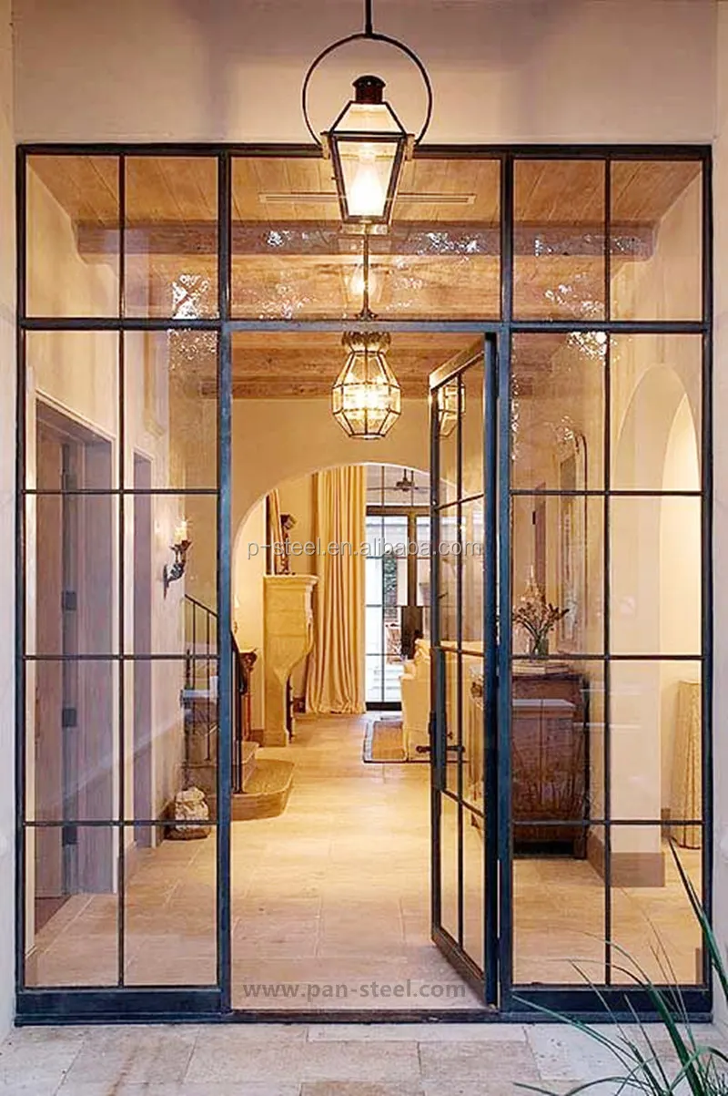 Crittall View larger image Add to Compare  Share Slim Framed Metal Swing Glass Steel Door With Metal Frame French Style Modern