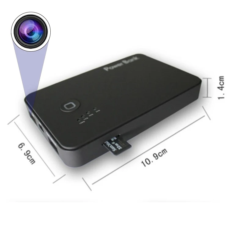 
Amazon popular camcorder voice power bank 3000 mAh video recorder portable mini camera  (1600211009438)