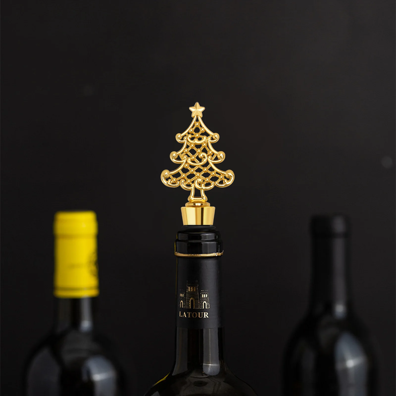 Alloy Wine Stopper Christmas Gifts Snowflake Shape Champagne Bottle Stopper Party Carnival Favors for Friends Bar Accessories
