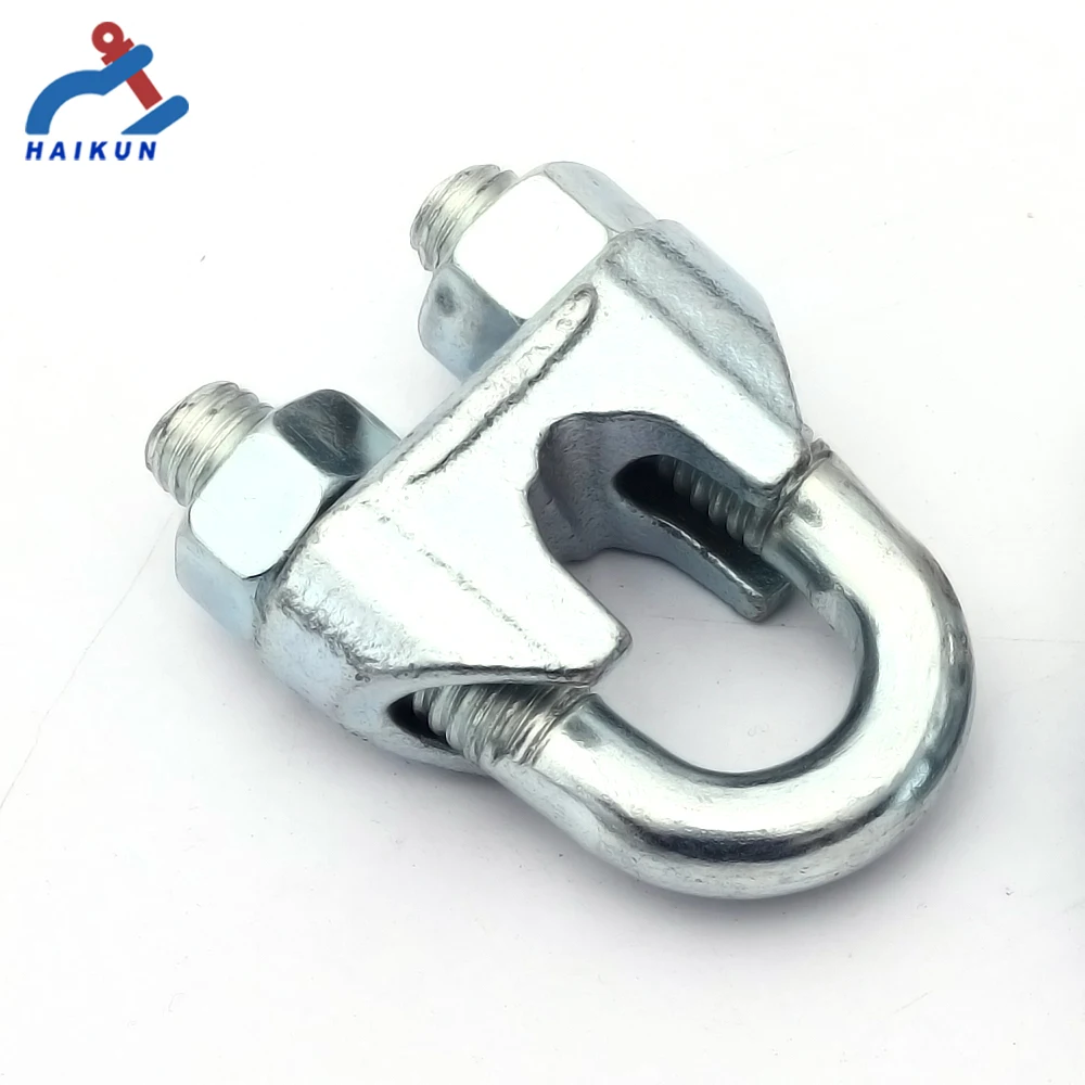450D11 Carbon Steel Galvanized Clamp US Type Drop Forged Wire Rope Clamp