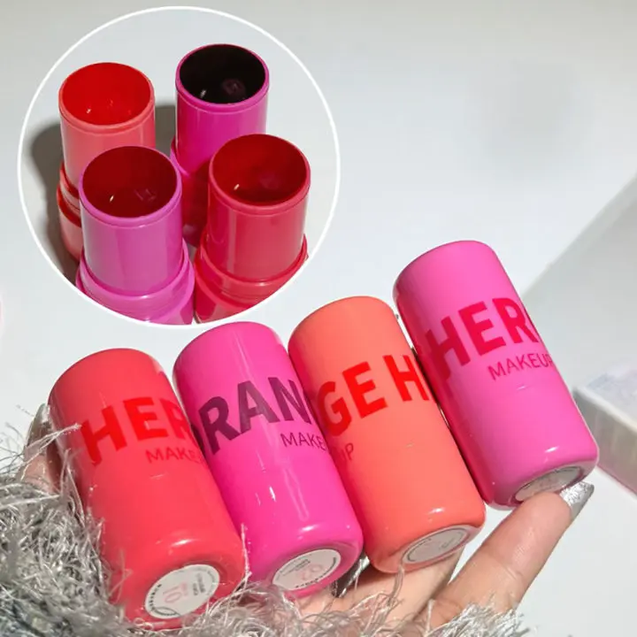 Water Jelly Tint Stick HERORANGE Milk Cooling WaterJelly Tint  Lip Gloss Jelly Lip & Cheek Tint Stain Blush Stick