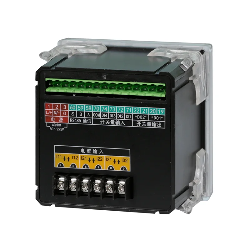 Long Life Ac Current Peak Recording Instrument Intelligent Ac Three-Channel Peak Ammeter Electric Usage Monitor