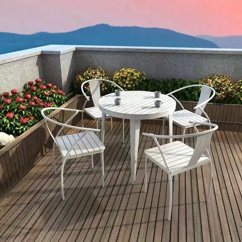 Comfortable Leisure Outdoor Furniture Set High Back Patio Rattan Wicker Dining Garden Chair