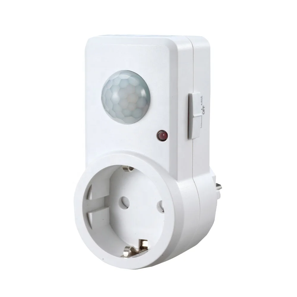 ST110A Excellent performance Smart Home Socket German style Design Infrared Motion Detector Timer PIR Switch Sensor Socket