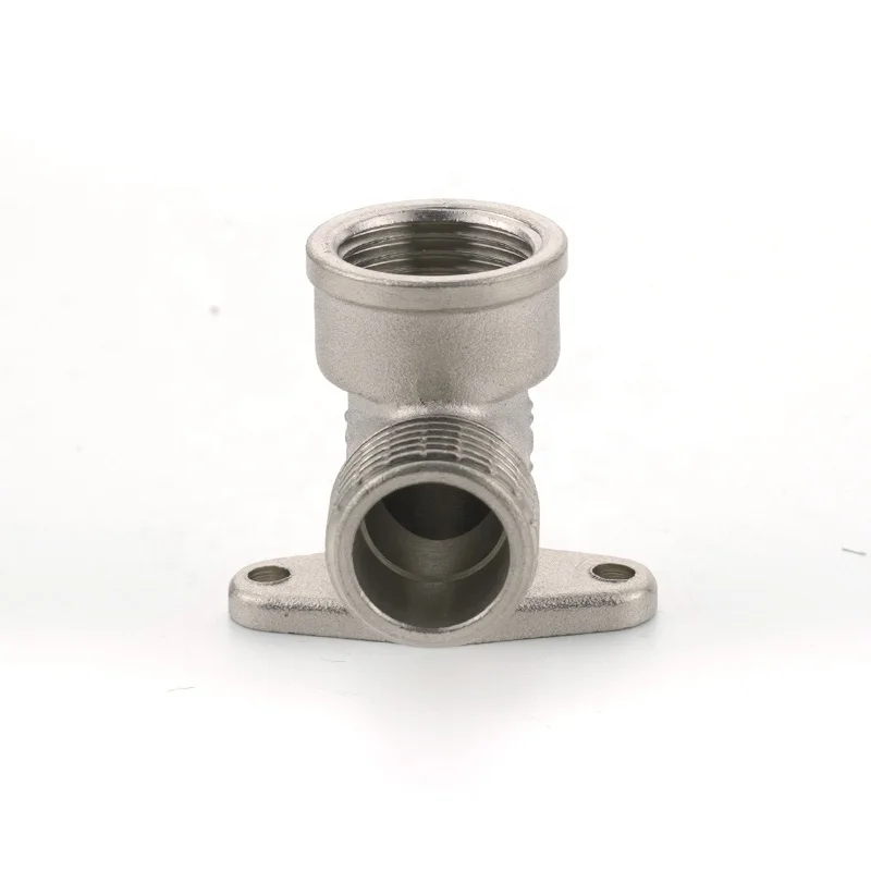 Professional china supplier internal thread water pipe fittings brass backplate elbow