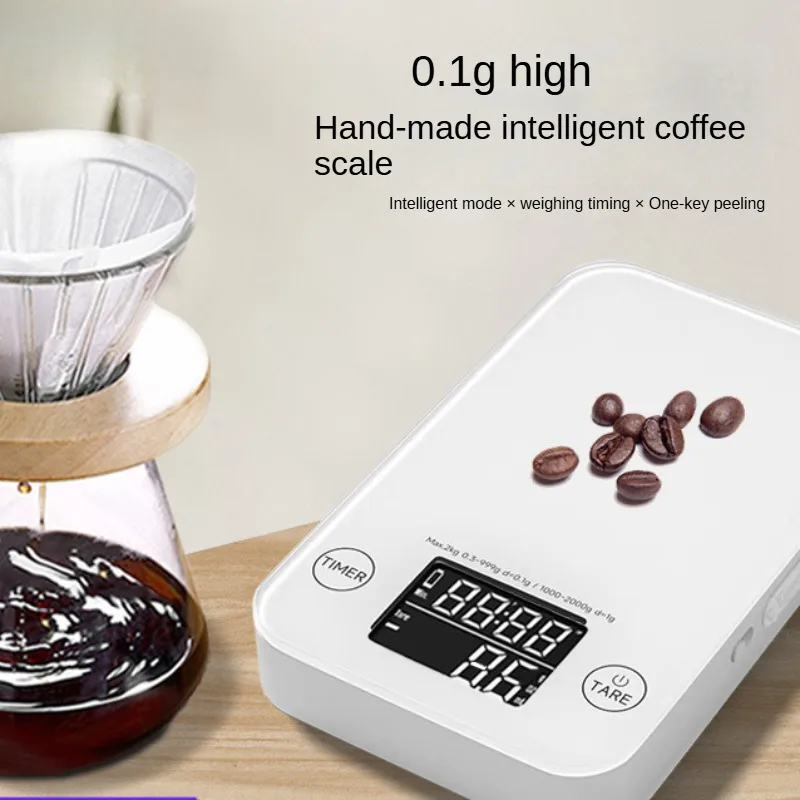 Оптовая продажа силиконовые подушечки смарт-Цифровые портативные с высокой точностью сенсорные Кухонные цифровые весы для кофе эспрессо