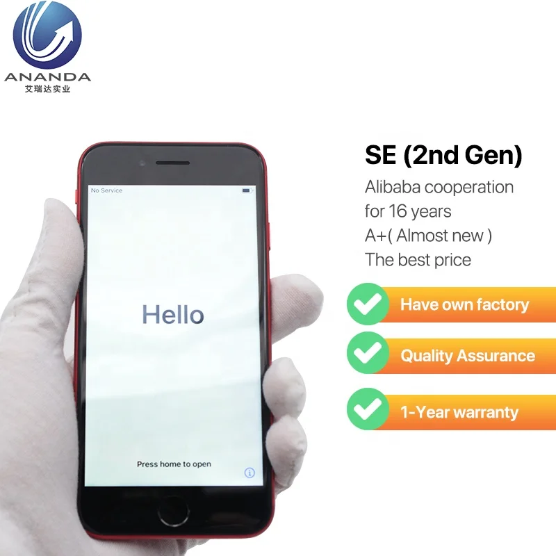 2020 Launched iPhone SE (2nd generation) Refurbished Original Mobile Phones Unlocked Used Cellphone Second Hand for Smartphones