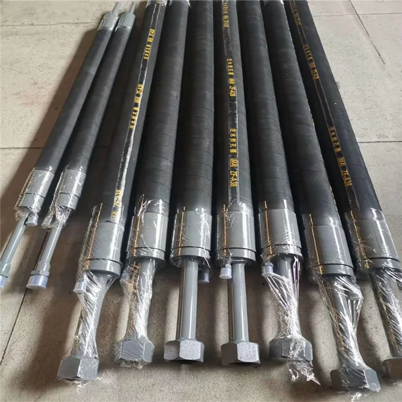 Testing equipment for inflatable rubber packer penetration dual packer